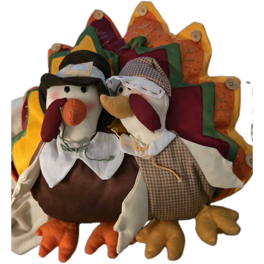 Kohl's Thanksgiving Turkey Pillow Fall Harvest Decor NWT